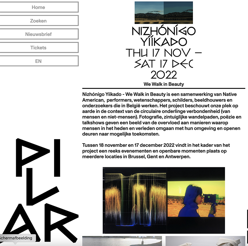 We Walk in Beauty Pilar VUB brussels 2022 
